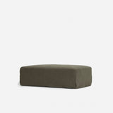 Fallow Slipcovered Ottoman