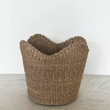 Handwoven Scalloped Basket