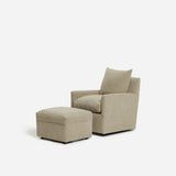 Camille Swivel Glider Chair and Ottoman