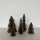 Christmas Paper Folding Trees Set of 5