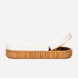 Dahlia Sun Lounger in Blanc