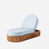 Dahlia Sun Lounger in Sky Blue