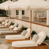 Dahlia Sun Lounger in Blanc