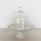 Evolenne Footed Plate & Glass Dome