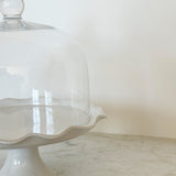 Evolenne Footed Plate & Glass Dome