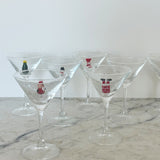 Holiday Martini Glass Set of 4