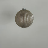 Matt Antique Ribbed Ornament