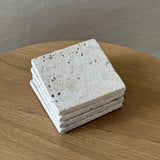 Milo Travertine Coasters Set of 4