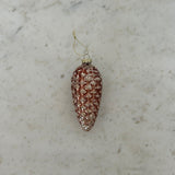 Glass Pine Cone Ornament