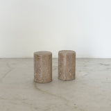 Travertine Salt & Pepper Shakers Set of 2