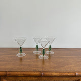 The Verde Martini Glass Set of 4