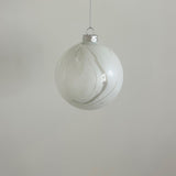 White Glass Ornament