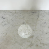 White Glass Ornament